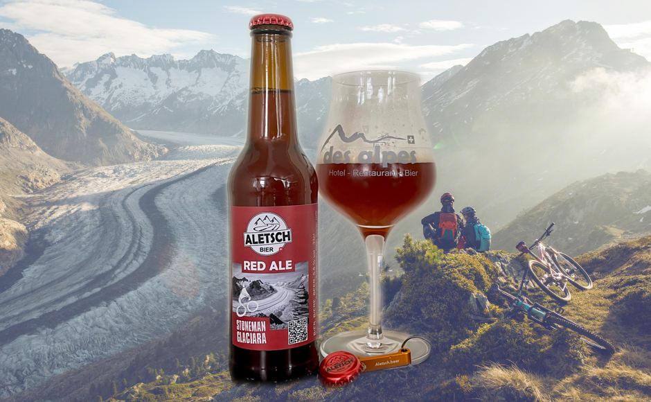 Aletsch Bier Red Ale Stoneman Glaciara